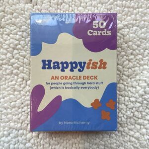 Happyish: An Oracle Deck by Nora McInerny 50-Cards Knock Knock 2023 Self-Help